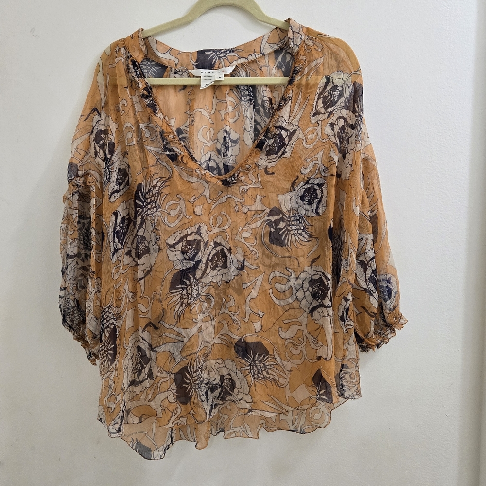 STUDIO  100% SILK  SIZE M